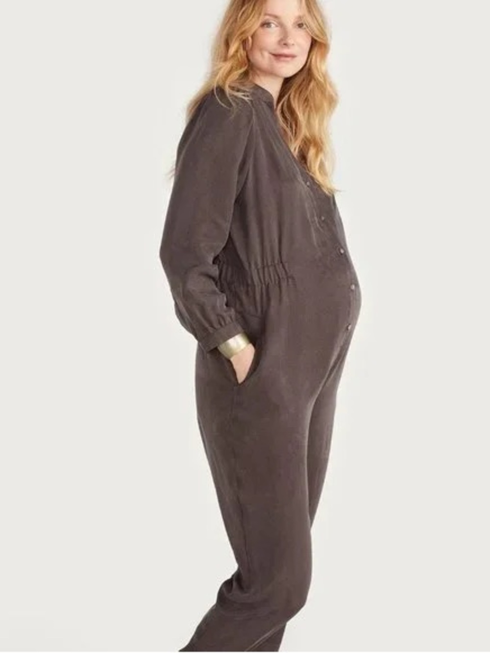 Hatch The Isabel Elastic Waistband Maternity Jumpsuit - Size 1/Small (4-6)